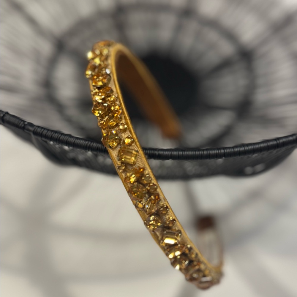 JENNIFER BEHR high end bejeweled topaz headband. (brand new)